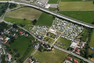 Das bestens gelegene Schitterhof Campinggelände zum F1 Grand-Prix 2025. 